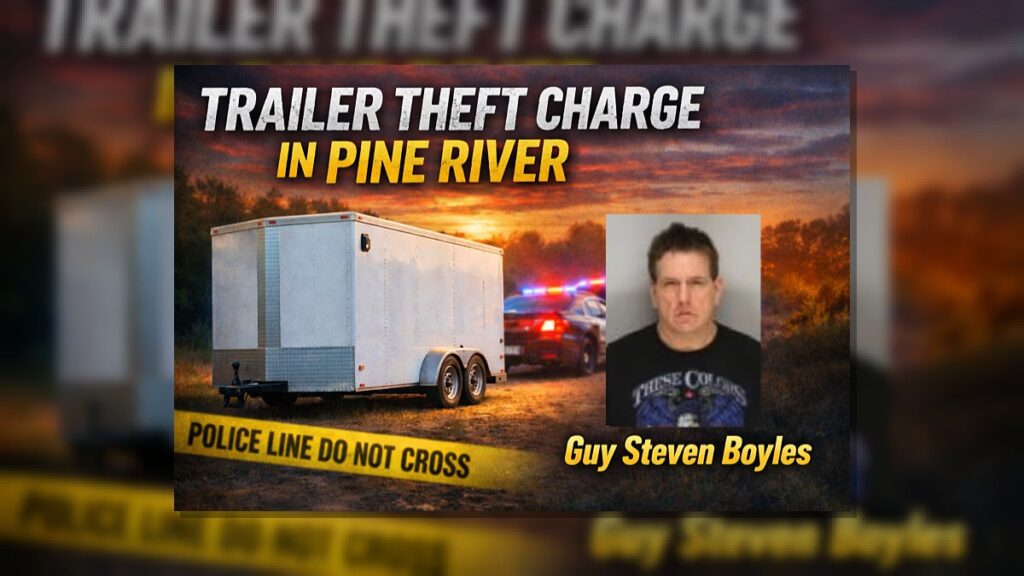 Pine River: Backus Man Charged in Trailer Theft