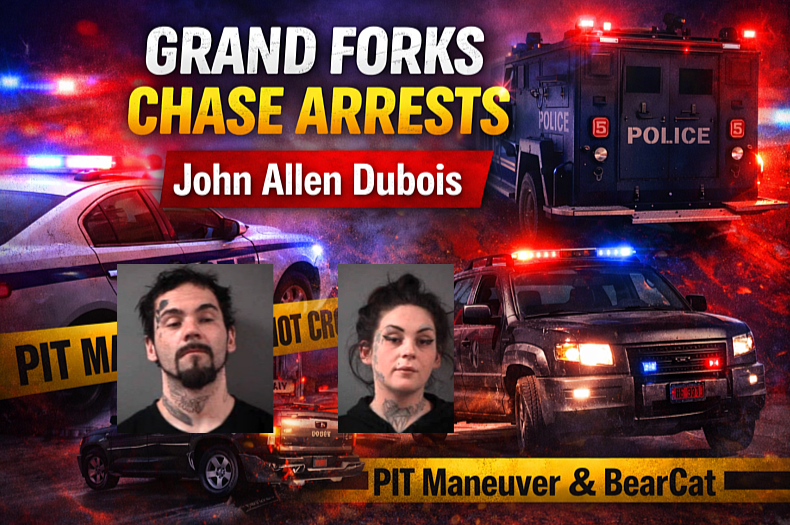 Grand Forks Chase Ends With PIT, BearCat Arrests
