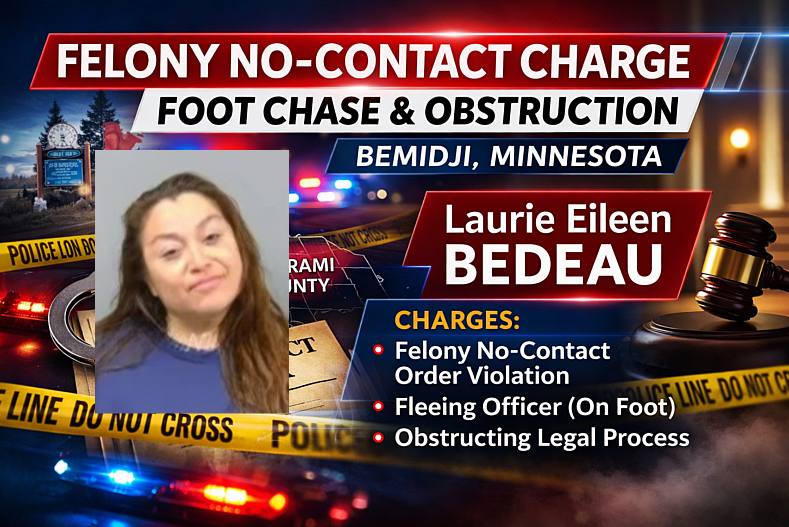 Bemidji: Felony No-Contact Charge, Foot Chase Alleged