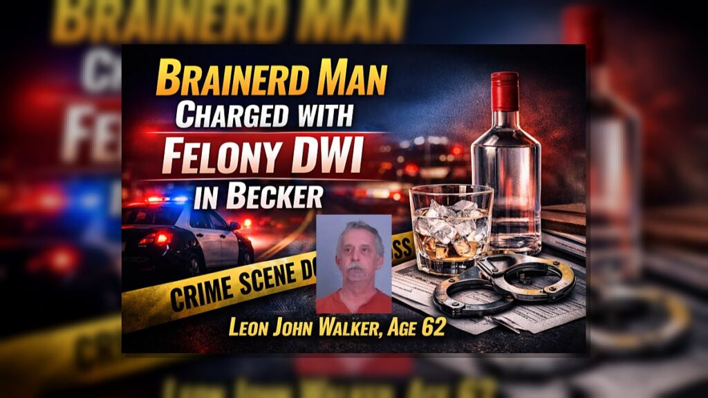 Becker: Brainerd Man Faces Felony DWI Charges