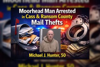Moorhead Man Arrested in Cass, Ransom Mail Thefts