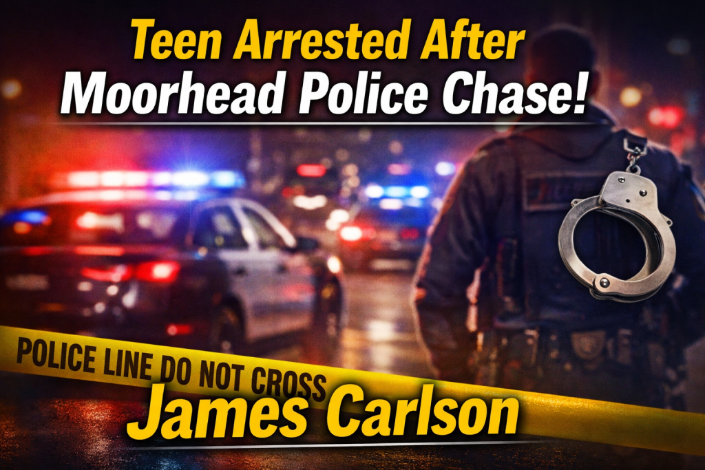 Moorhead Pursuit Ends Near 20th St, 20th Ave