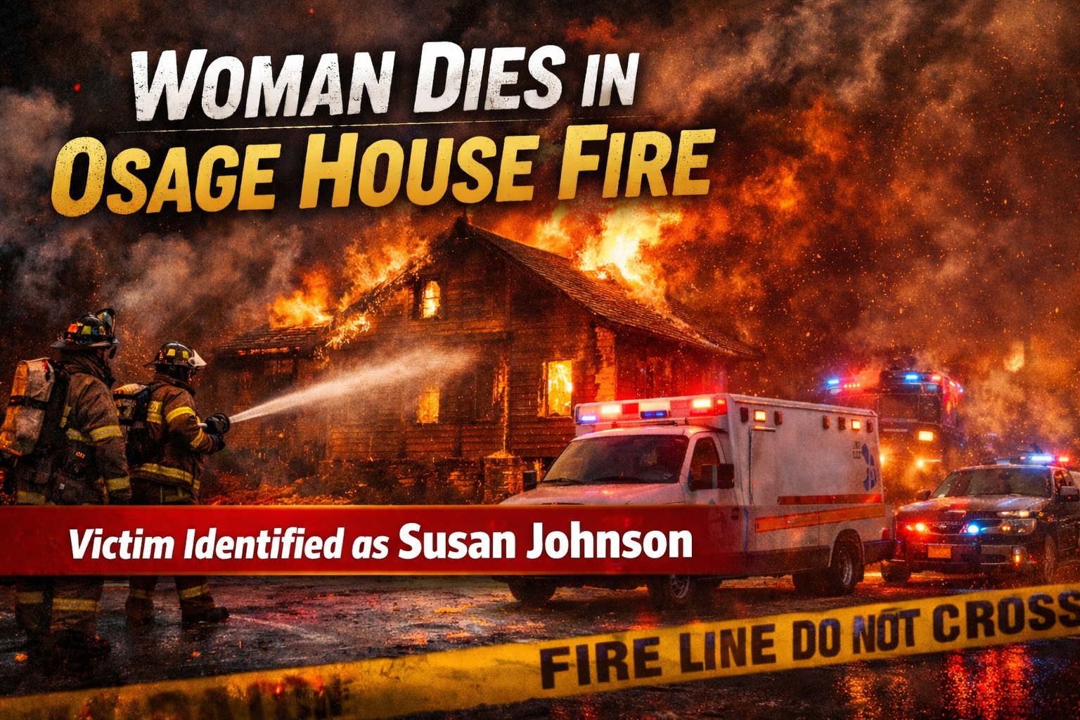 Osage House Fire Kills Woman; Man Hurt