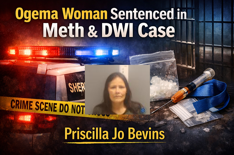 Ogema Woman Sentenced in Meth, DWI Case