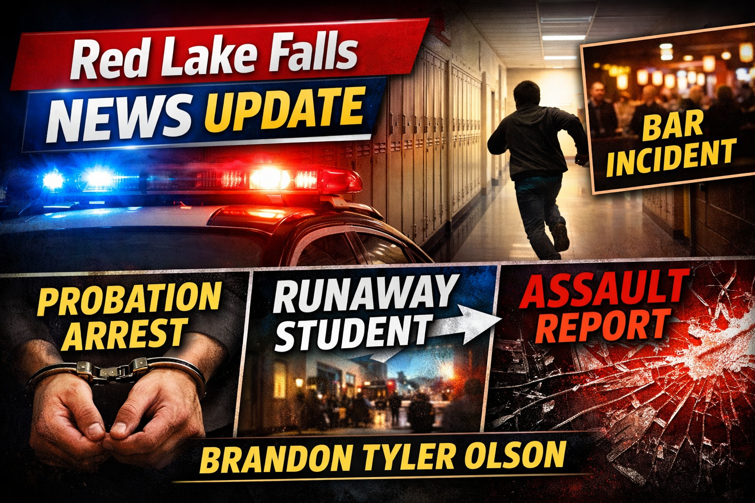 Red Lake Falls: Arrest, citations, school incident