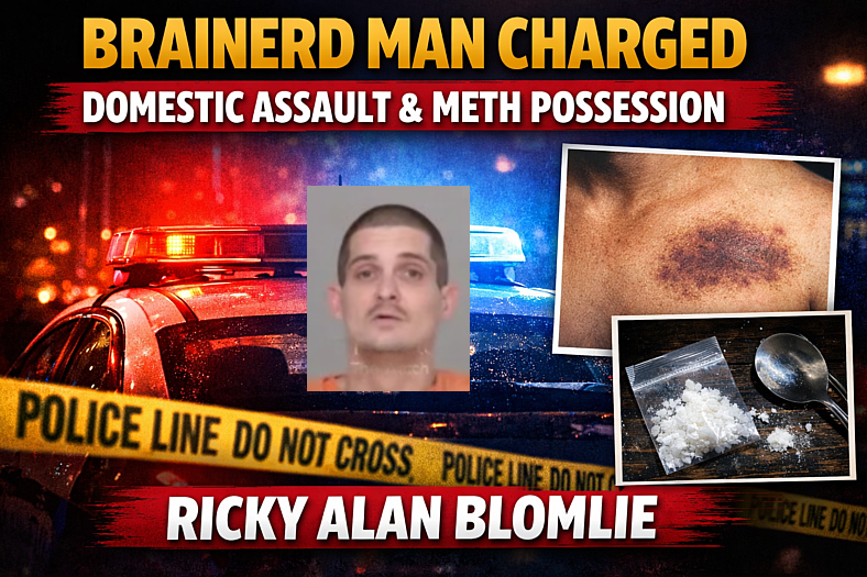 Brainerd: Man Charged in Domestic Assault, Meth Find