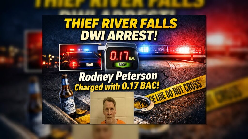 Thief River Falls: Driver Charged After 0.17 DWI Test