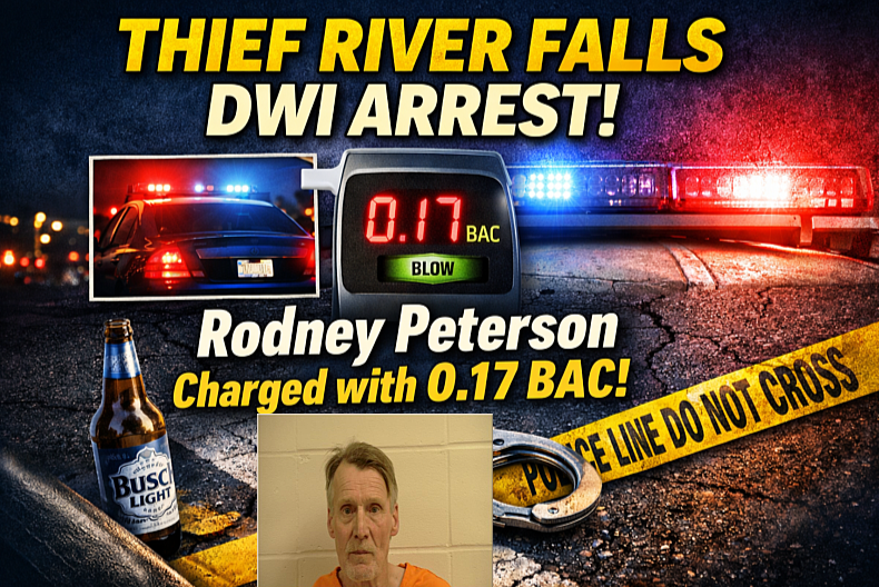 Thief River Falls: Driver Charged After 0.17 DWI Test