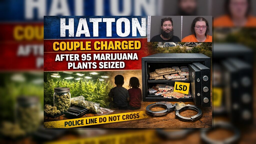 Hatton: Couple Charged After 95 Marijuana Plants Found
