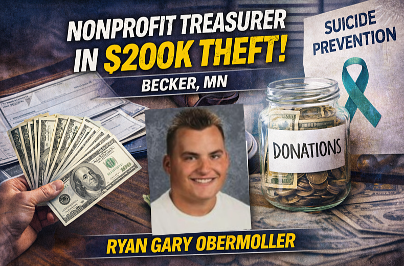 Becker: Nonprofit Treasurer Charged in $200K Theft