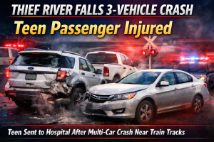 Thief River Falls 3-Vehicle Crash Sends Teen for Checkup