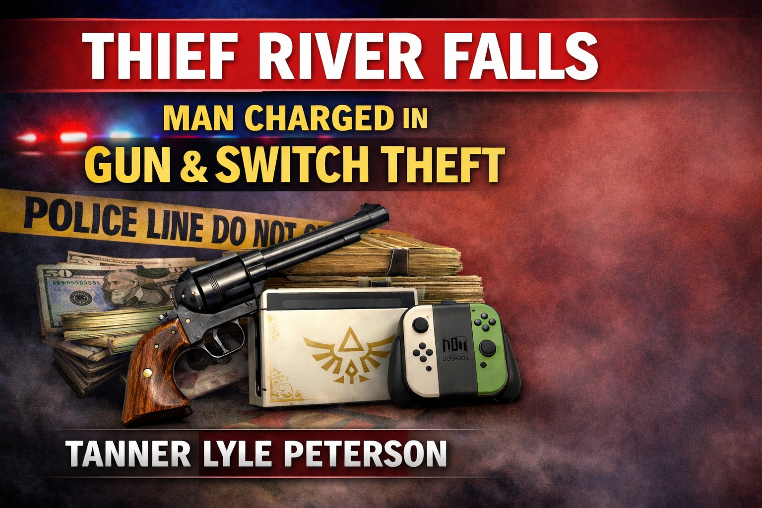 Thief River Falls: Man Charged in Gun, Switch Theft
