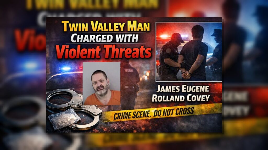 Twin Valley Man Charged After Strangulation Threats