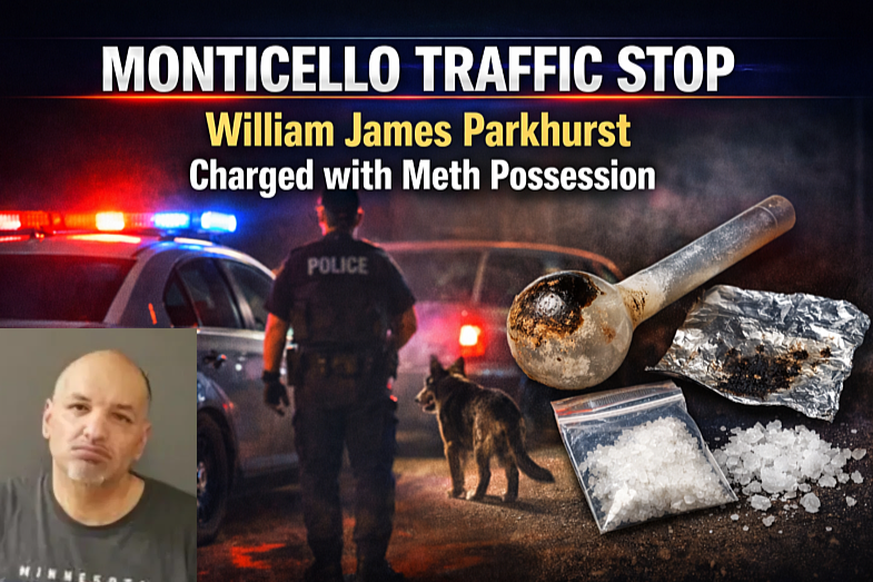 Monticello Stop Leads to Meth Possession Charge