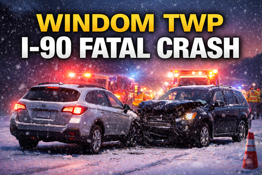 Windom Twp: I-90 Deer Crash Kills Passenger