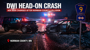 Ada Man Charged After DWI Crash in Norman County