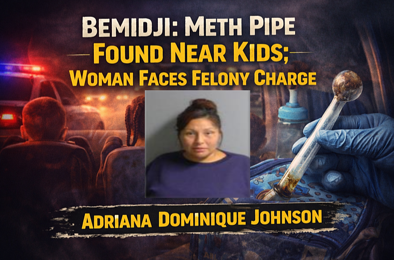 Bemidji: Meth Pipe Near Kids Leads to Felony Charge
