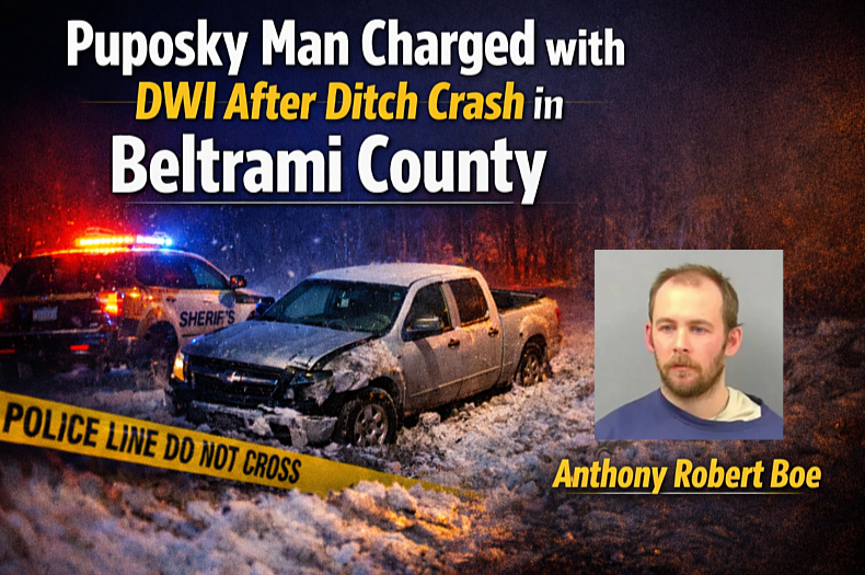 Puposky Man Charged After Ditch DWI in Beltrami