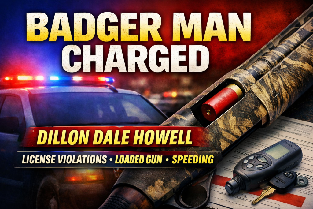 Badger Man Charged After Roseau County Stop