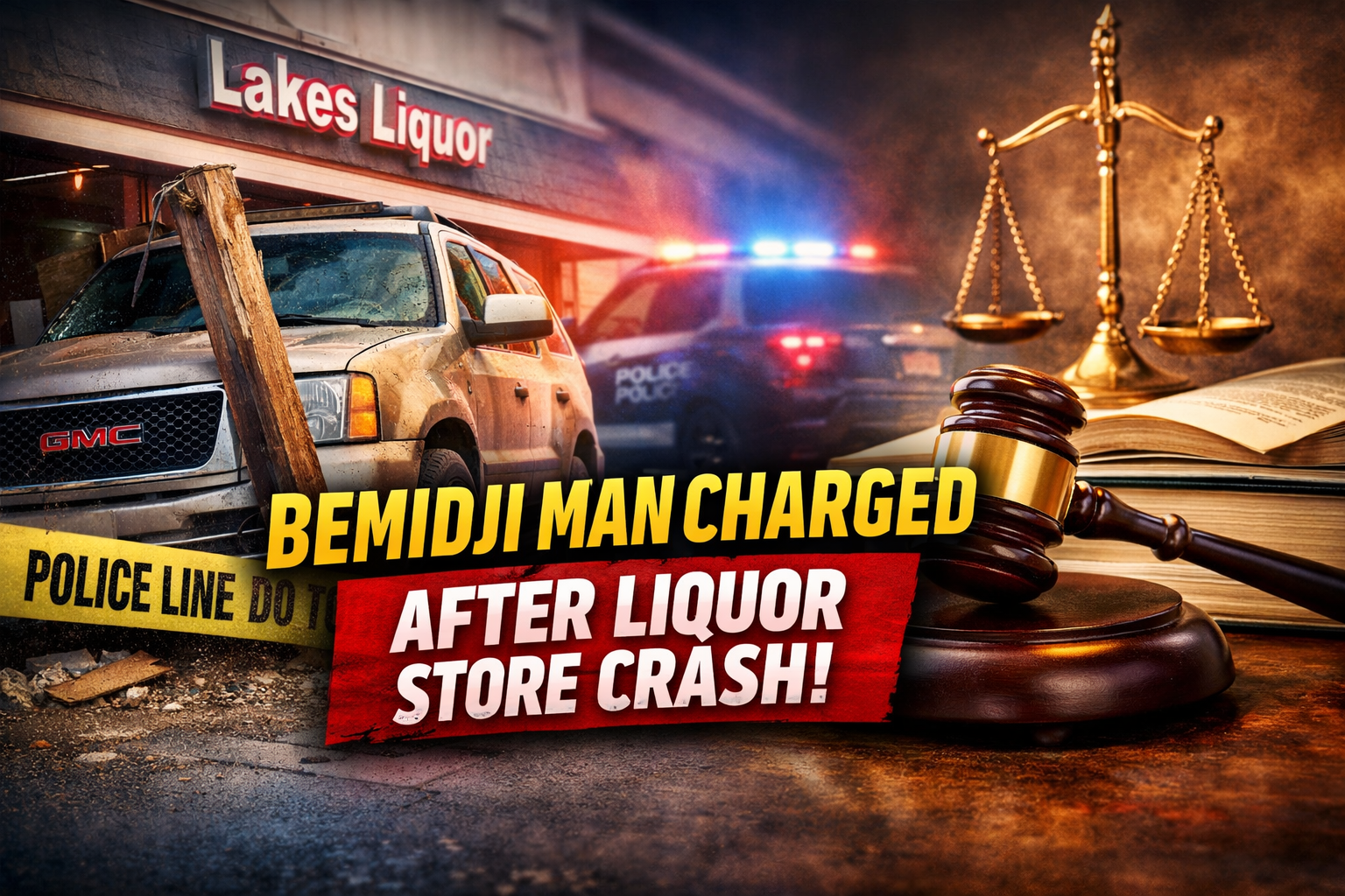 Bemidji Man Charged After Liquor Store Crash