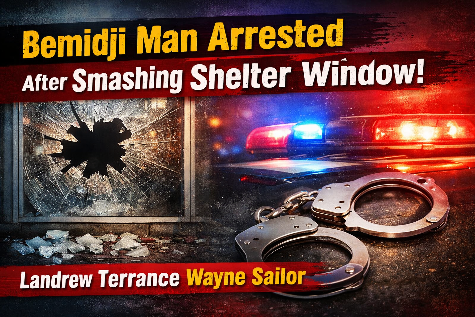 Bemidji Man Charged After Shelter Window Smashed