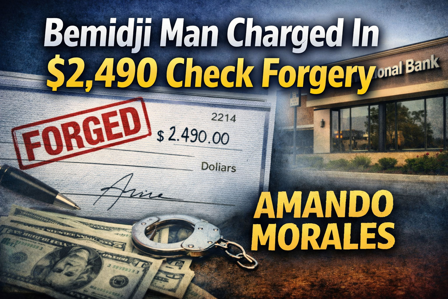 Bemidji Man Charged In $2,490 Check Forgery