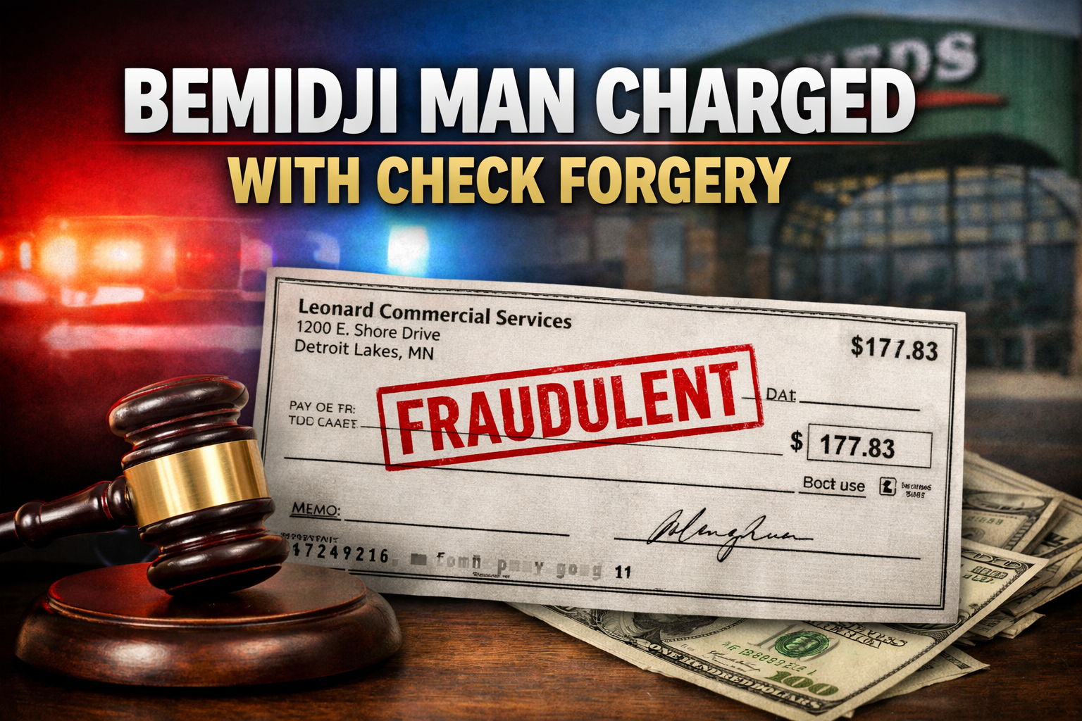 Bemidji Man Faces Check Forgery Charge