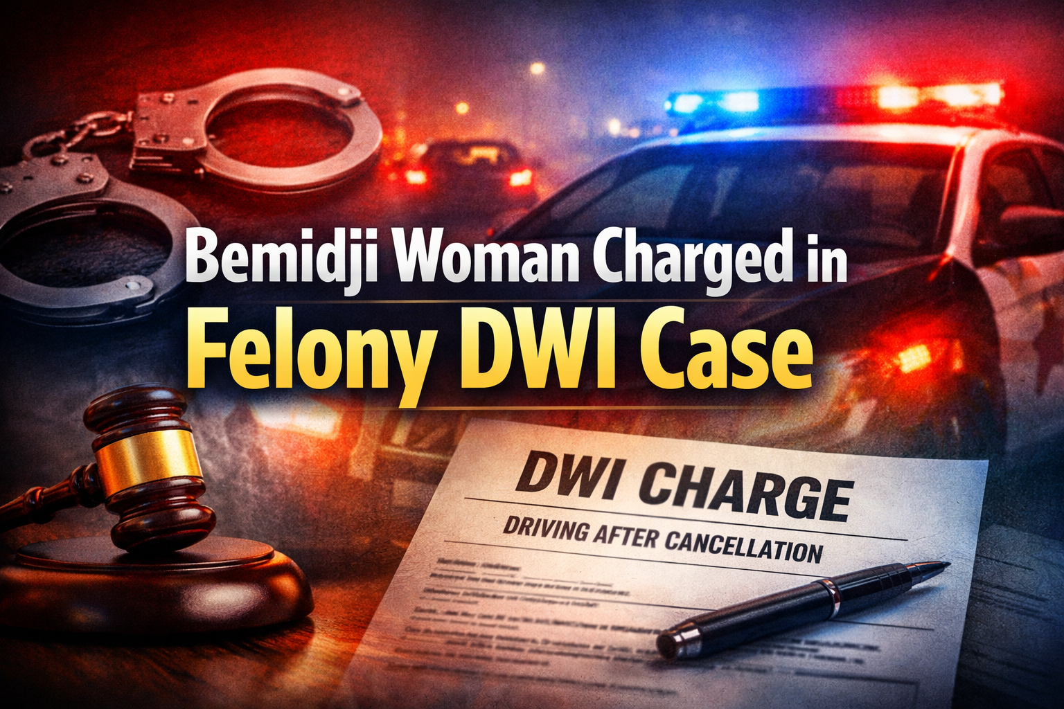 Bemidji Woman Charged in Felony DWI Case