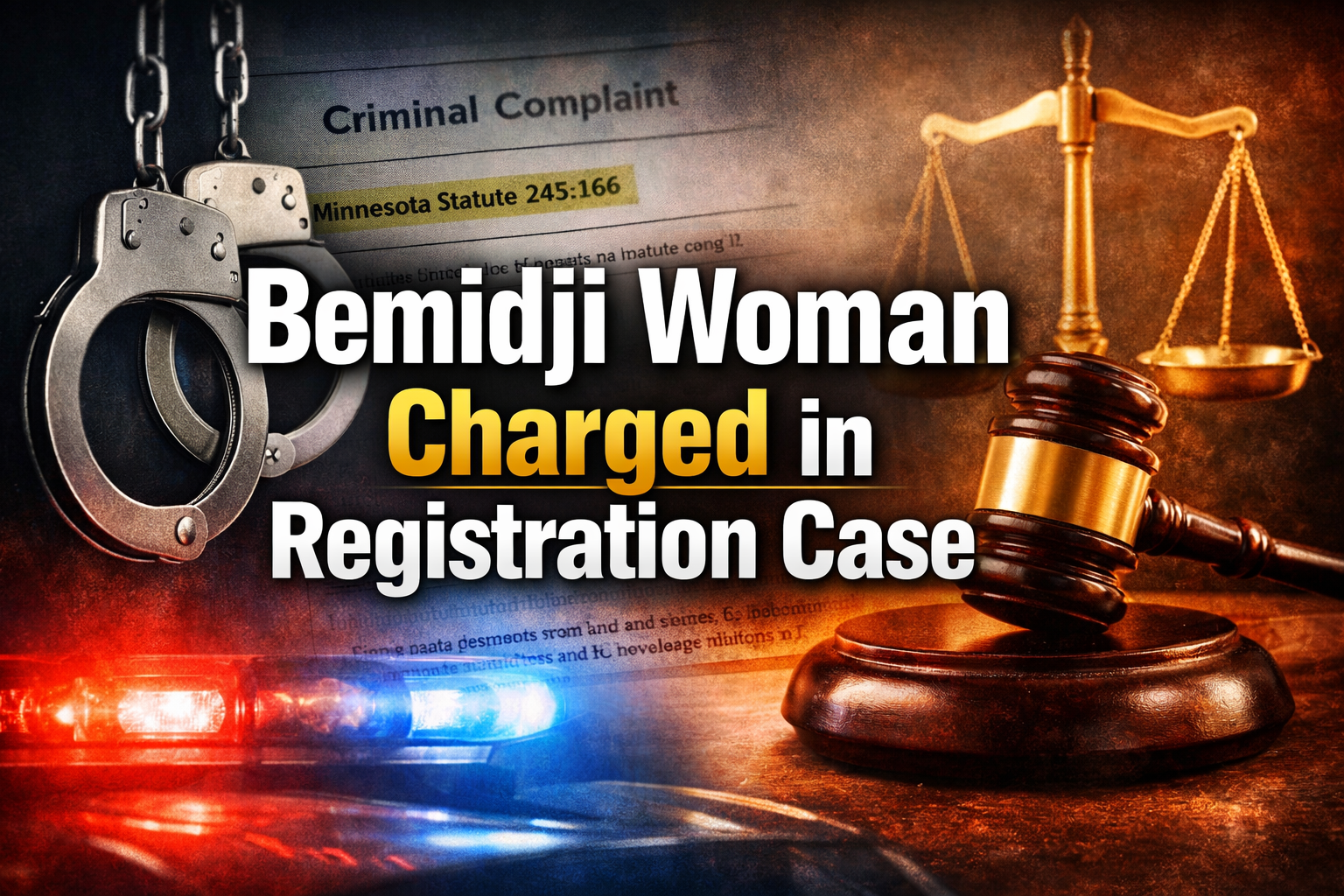 Bemidji Woman Charged in Registration Case