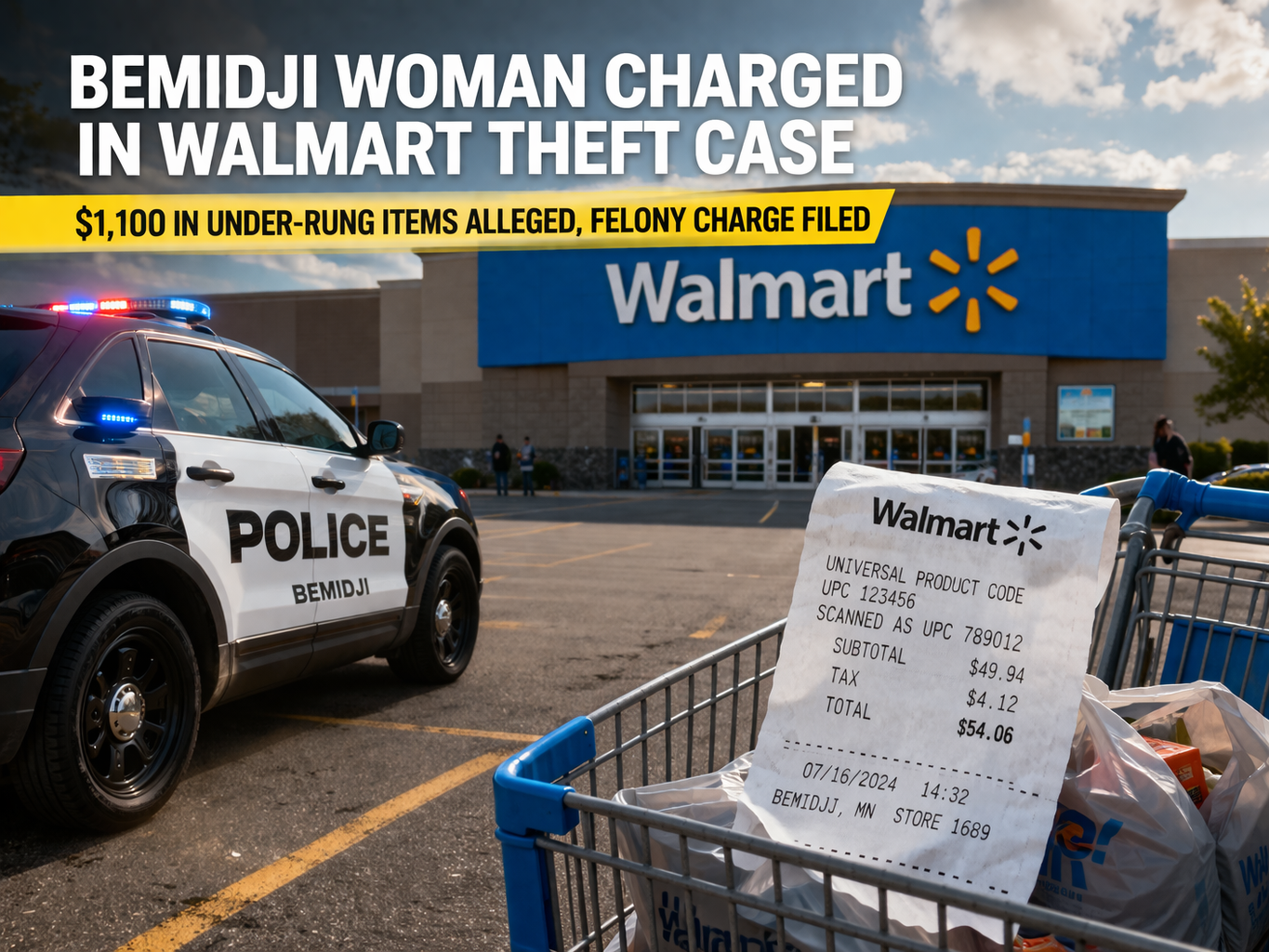 Bemidji Woman Charged in Walmart Theft Case