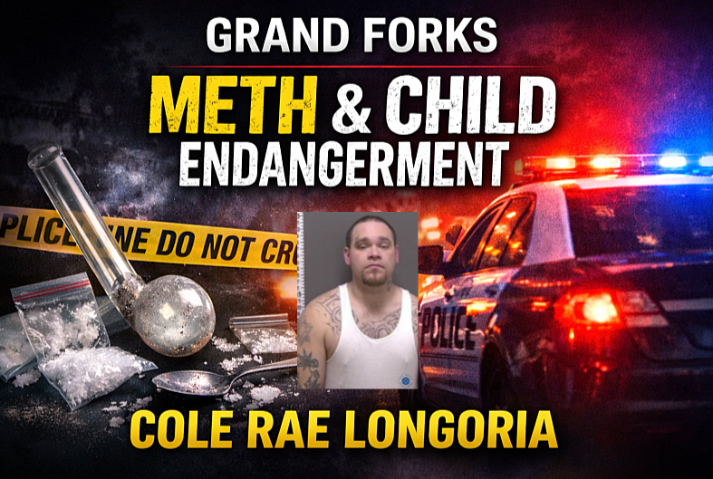 Grand Forks Man Charged After Meth, Child Found