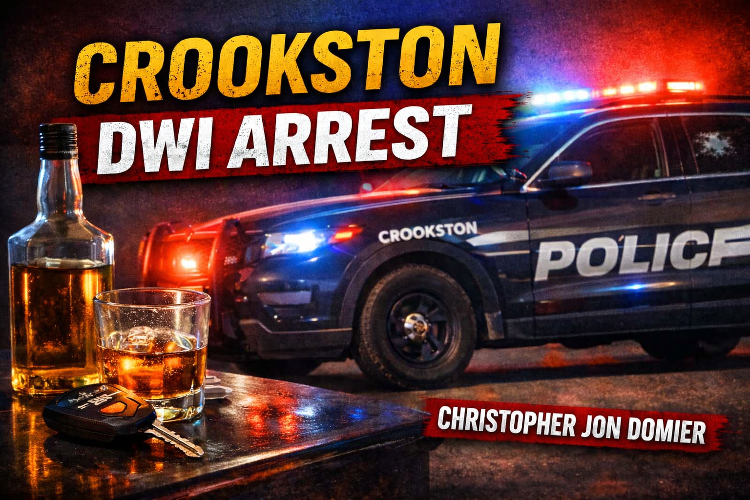 Crookston Man Charged After .18 DWI Stop