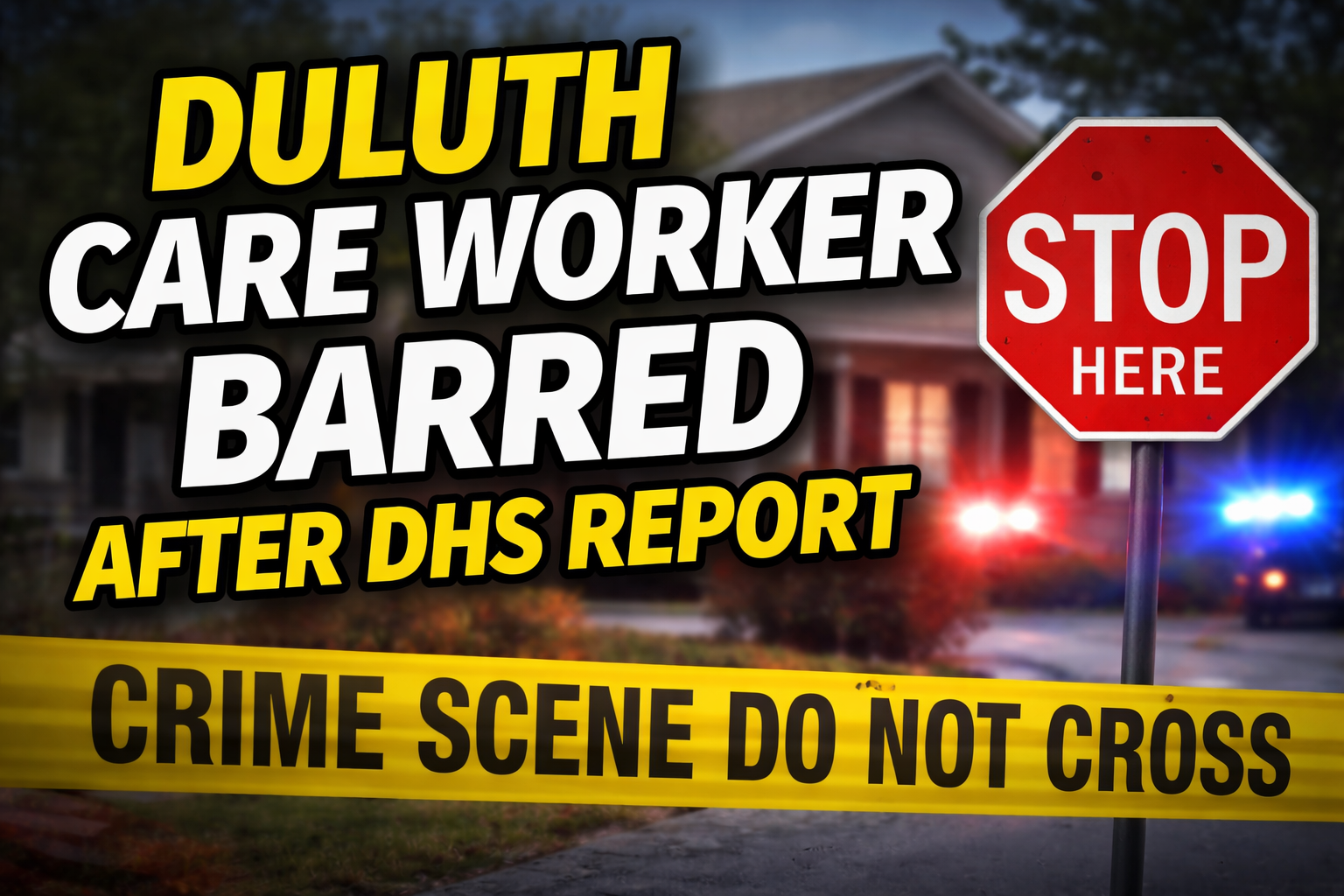 Duluth Care Worker Barred After DHS Findings