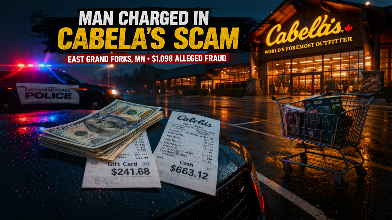 East Grand Forks Man Charged in Cabela's Scam