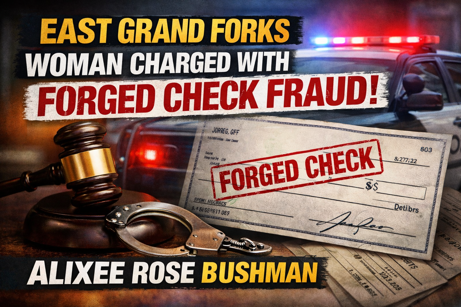 East Grand Forks Woman Faces Forged Check Charge