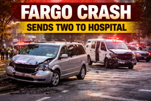 Fargo Crash Sends Two to Hospital