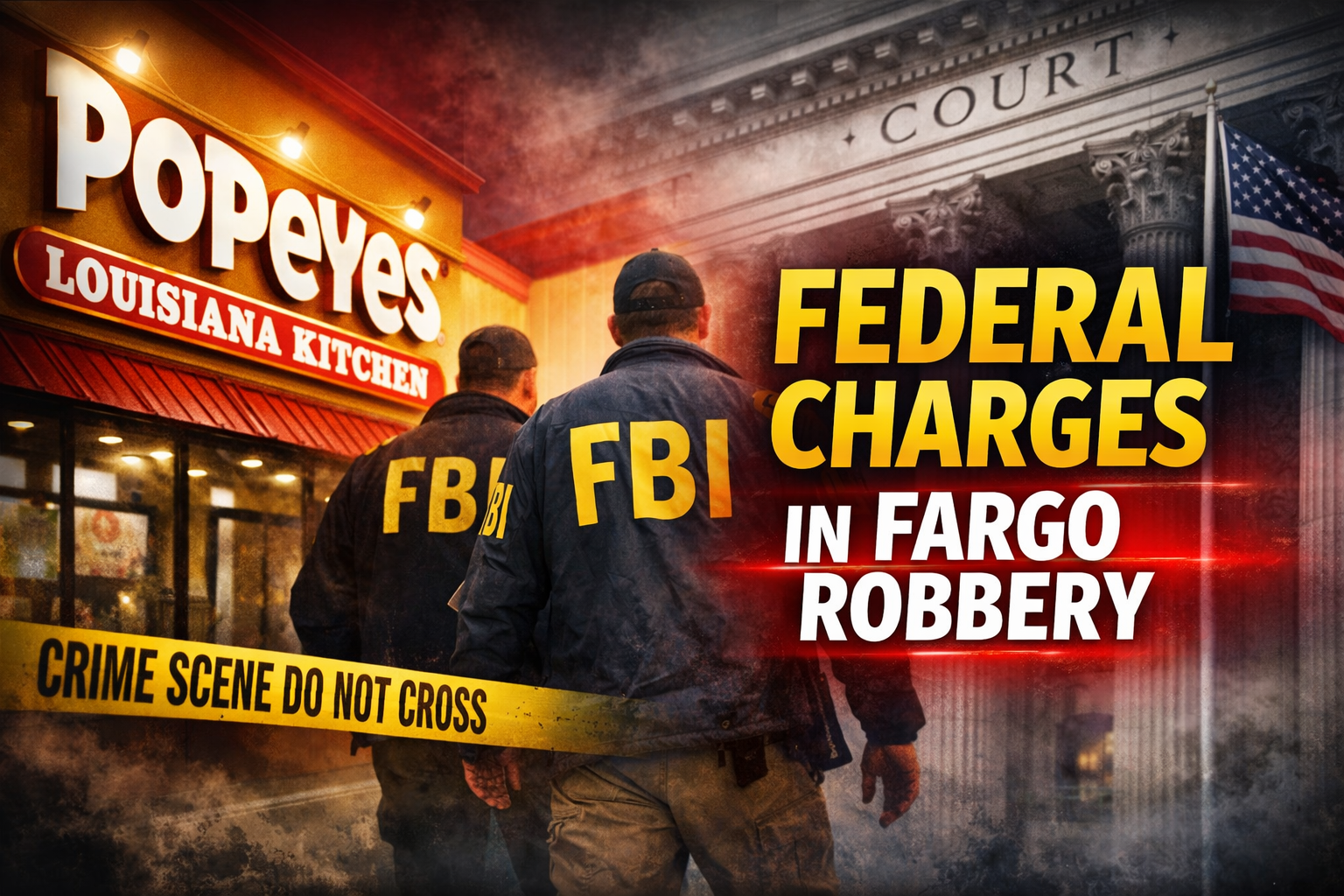 Fargo Popeyes Robbery Charge Goes Federal