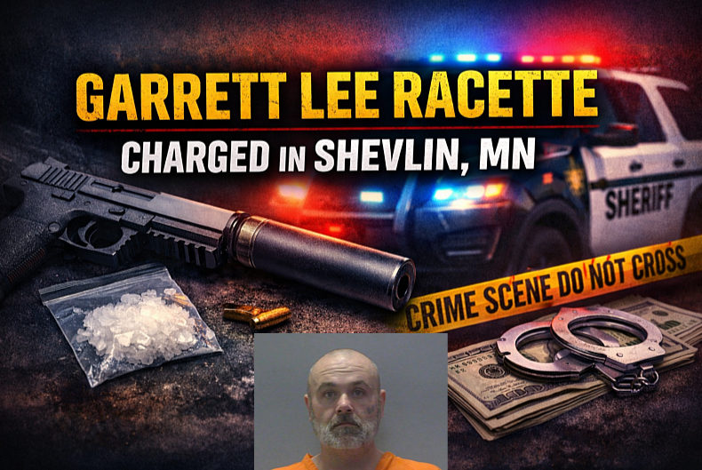Shevlin: Man Charged After Stop Finds Suppressor, Meth