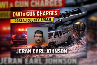 Roseau County: DWI, Rifle Charge After Ditch Crash