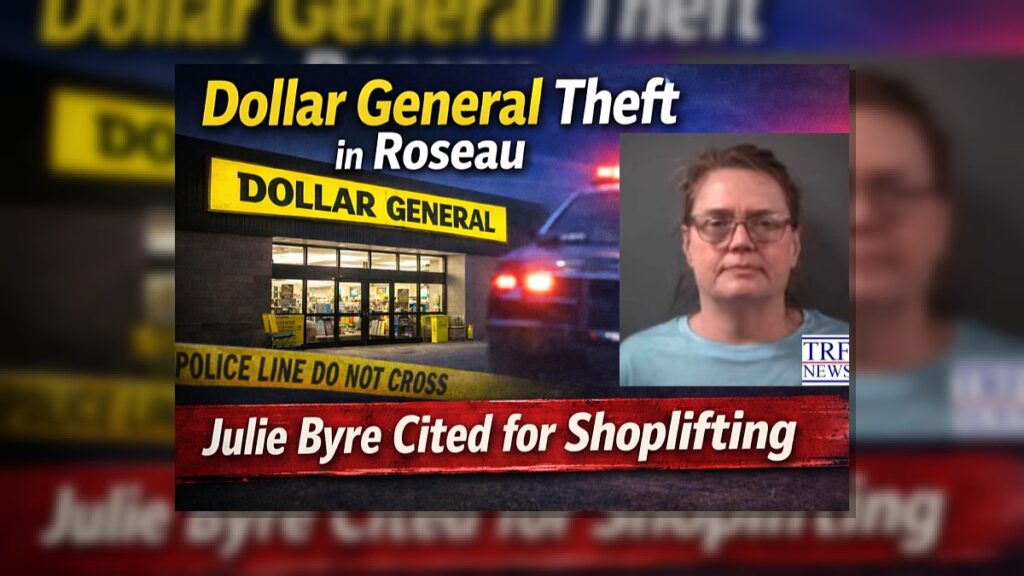 Roseau: Julie Byre Cited in Dollar General Theft