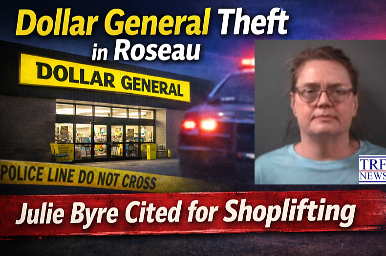 Roseau: Julie Byre Cited in Dollar General Theft