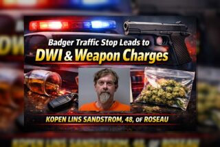 Badger Stop Leads to DWI, Gun, Cannabis Charges