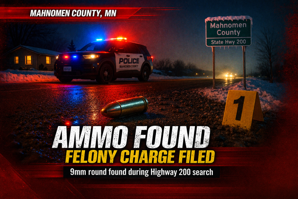 Mahnomen Man Charged After Ammo Found