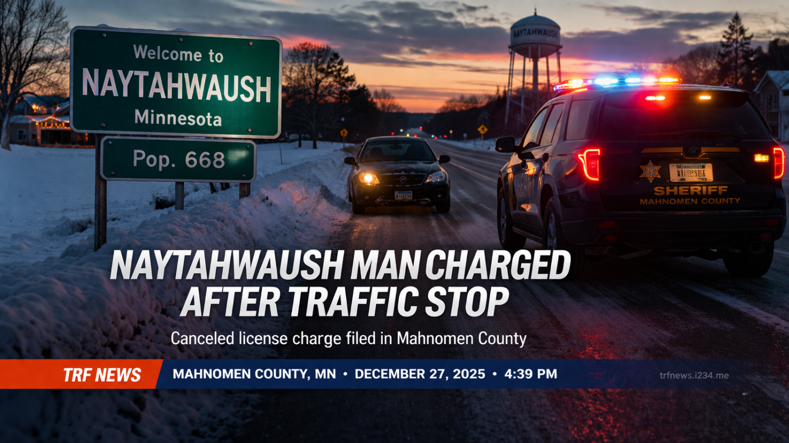 Naytahwaush Man Charged After Traffic Stop