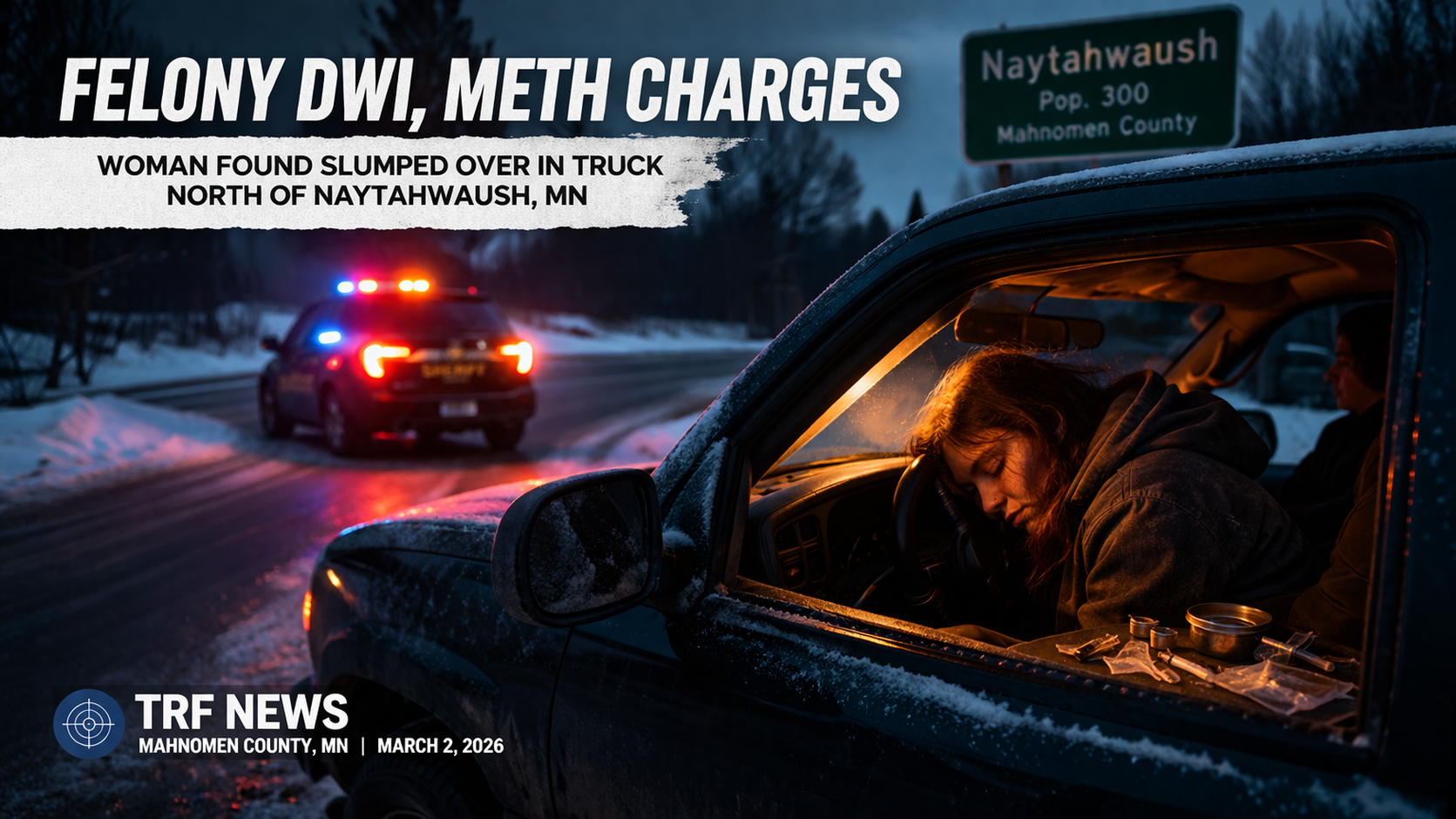 Naytahwaush Woman Faces Felony DWI, Drug Charge