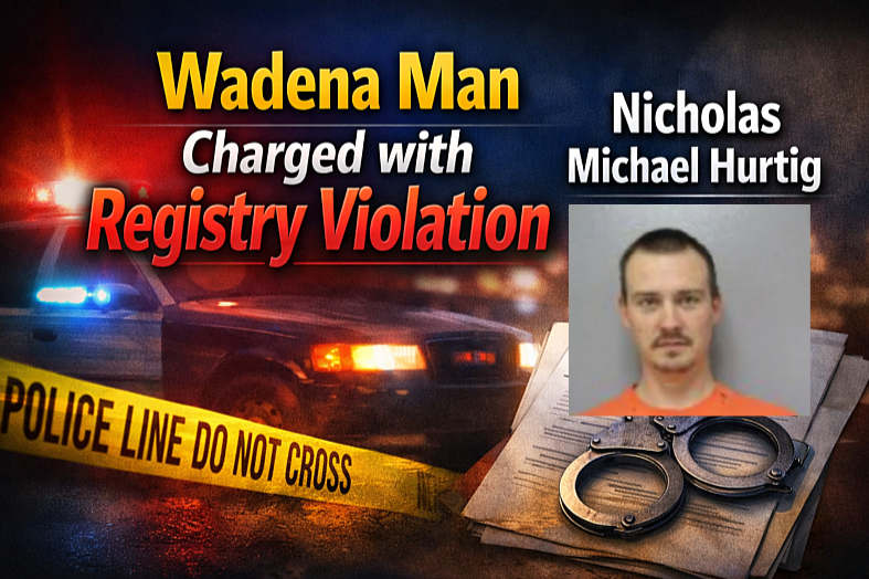 Wadena: Hurtig Charged in Registry Violation