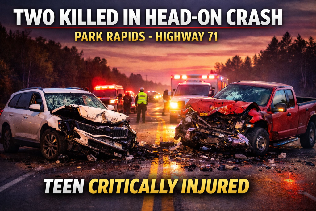 Park Rapids Head-On Crash Kills Two on Highway 71