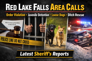 Red Lake Falls Area Calls: Order, Dogs, Ditch Aid