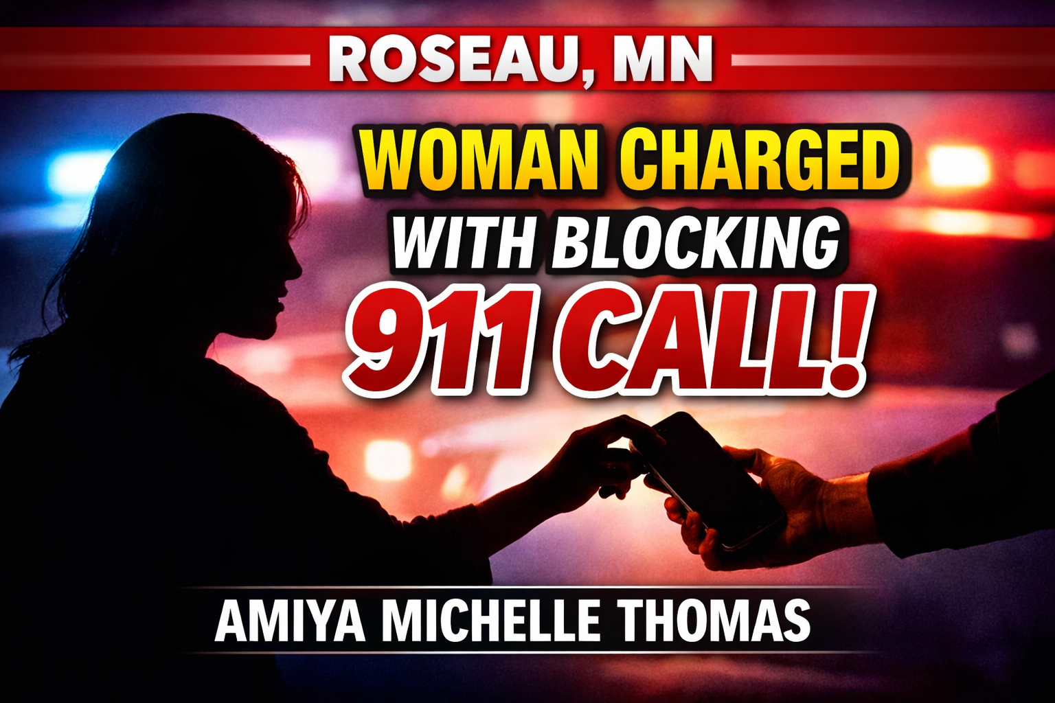 Roseau: Woman Charged With Blocking 911 Call
