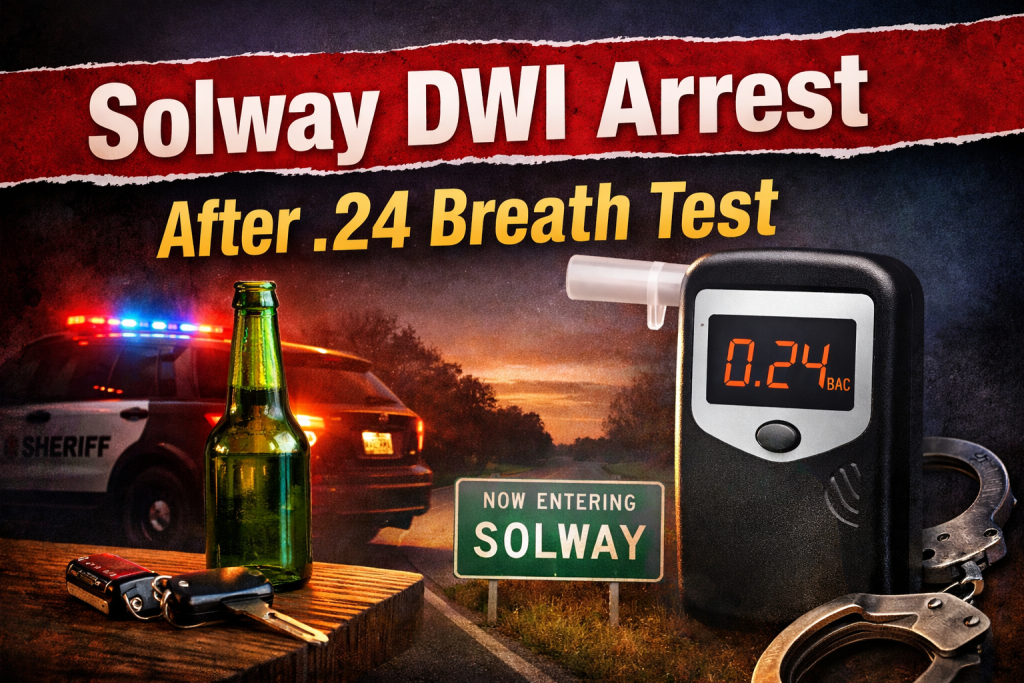 Solway DWI Charge After .24 Breath Test